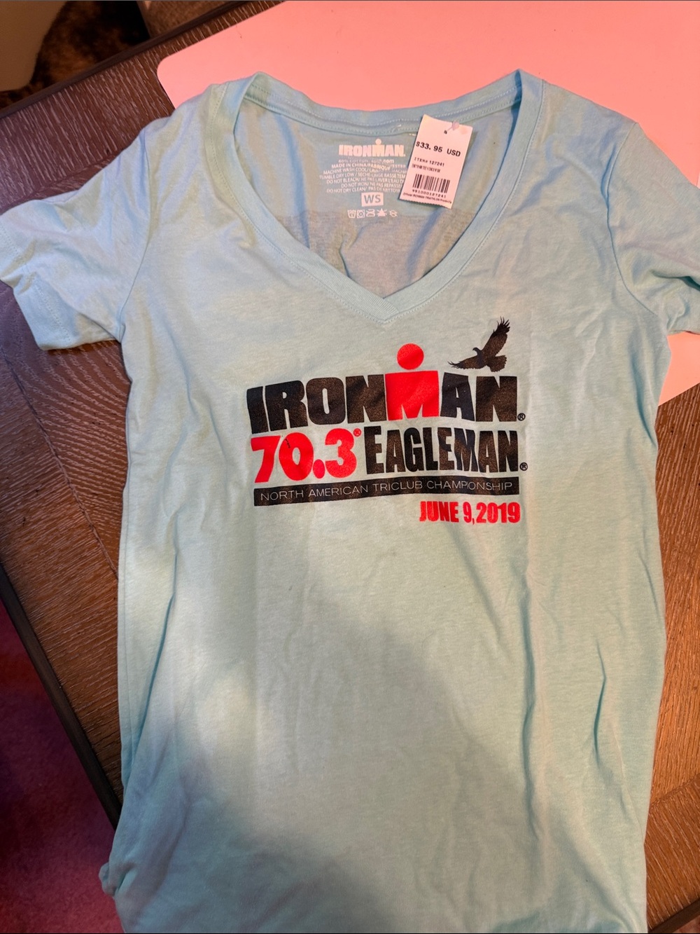 Official Ironman Eagleman 2019 t shirt woman's Small new with tags
